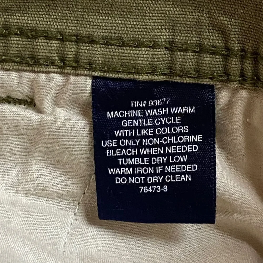 St John’s Bay Men's Olive Cargo Pants with Utility Pockets - Casual Workwear